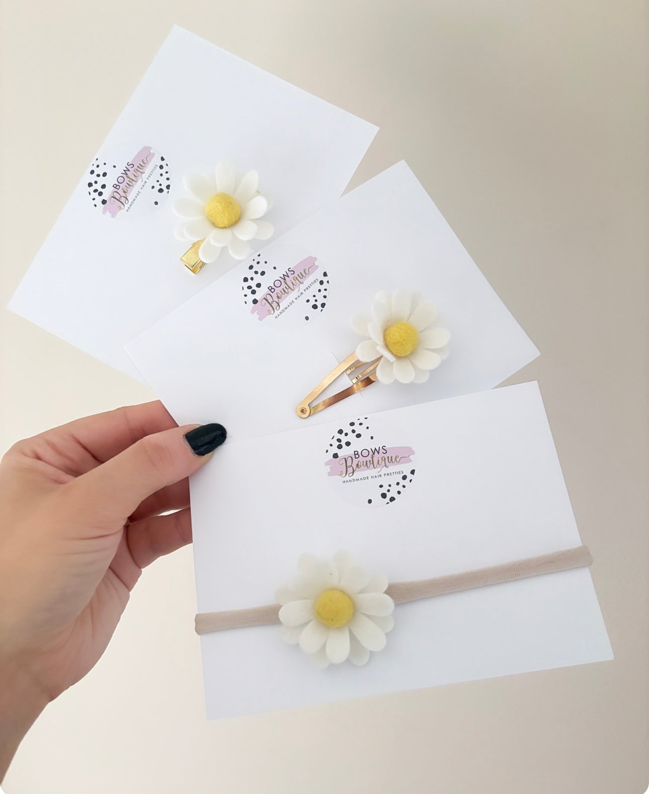 3D Daisy Snap/Clip/Nylon/Bobble