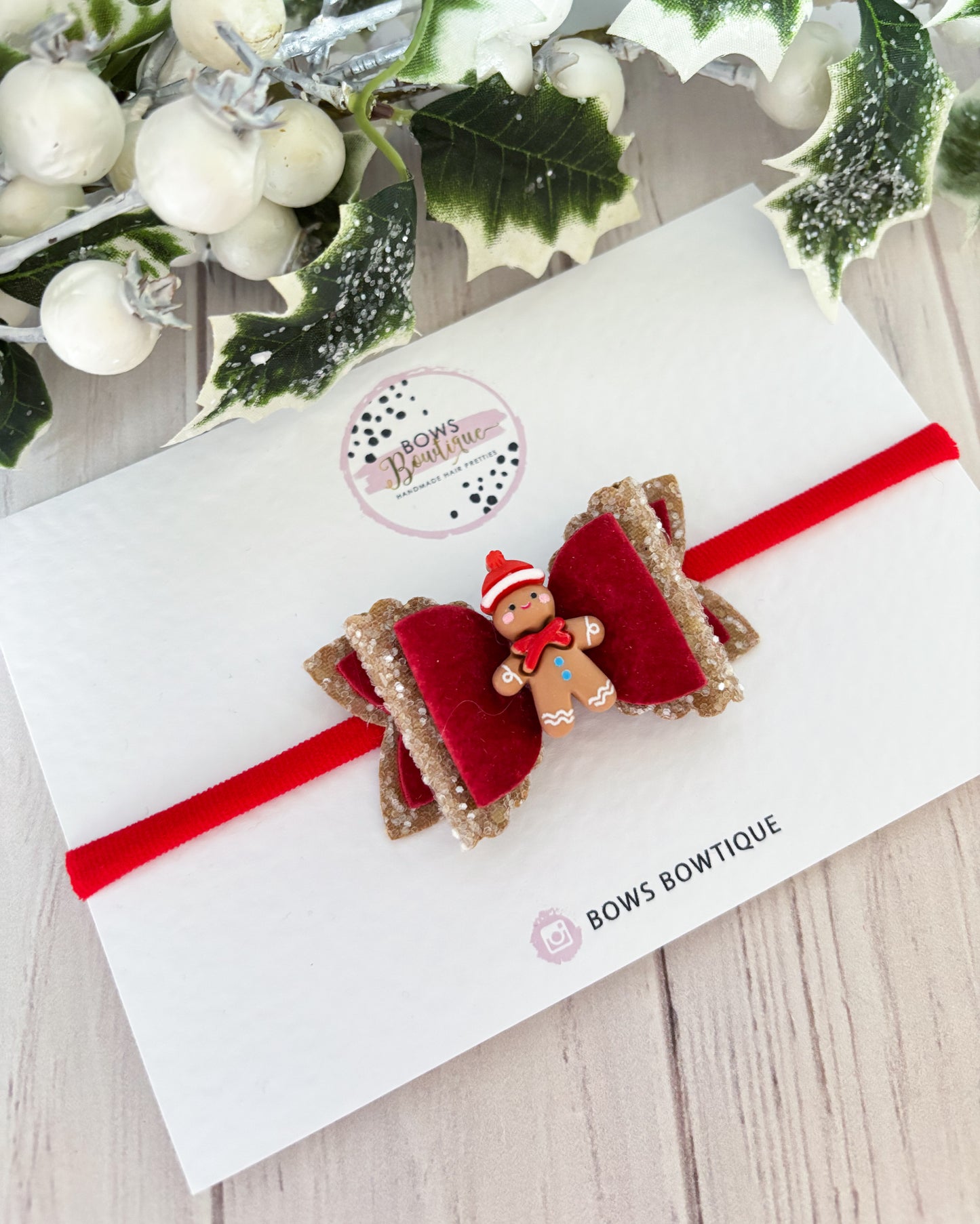Tiny Gingerbread Bow