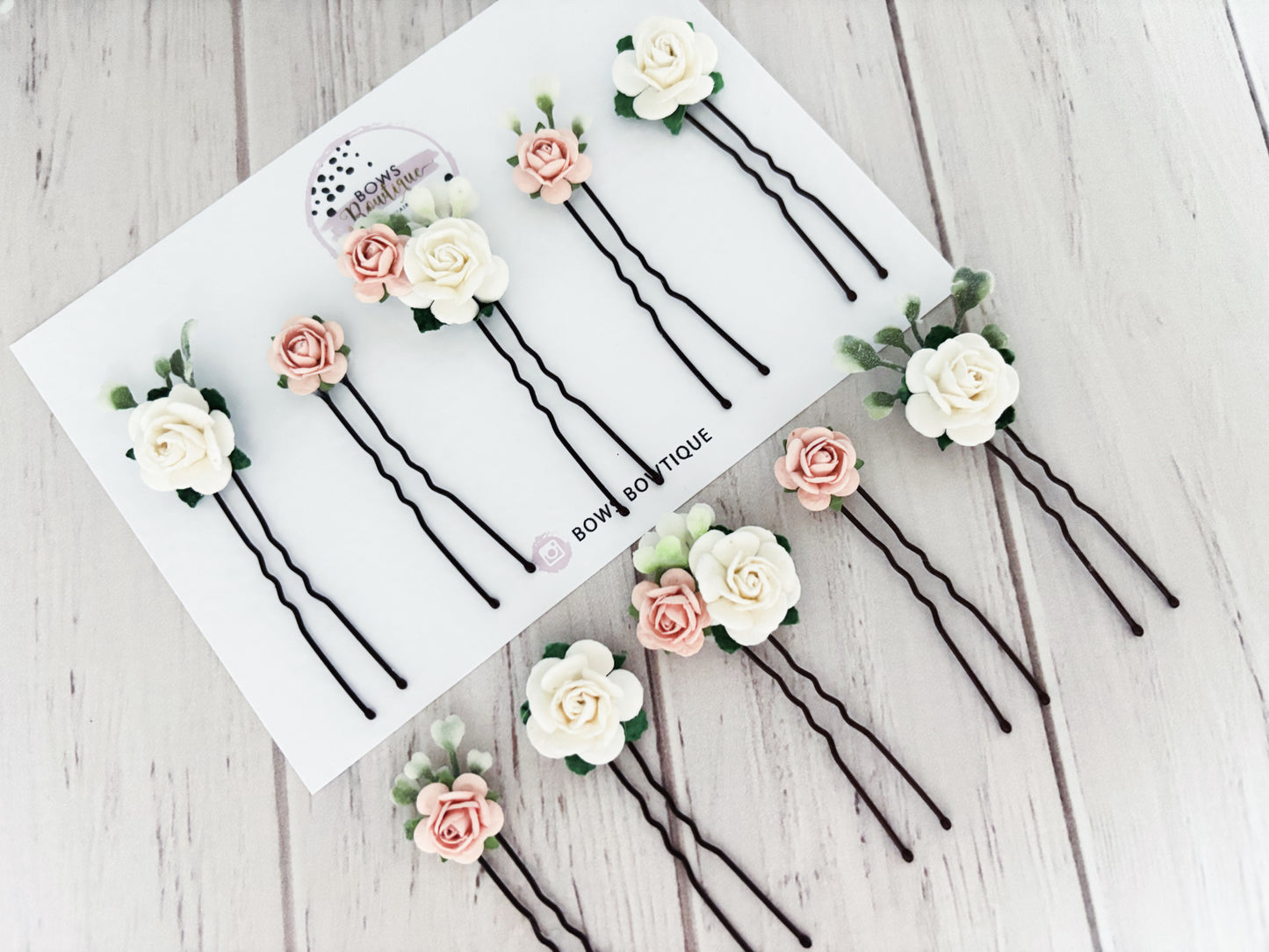 Bridesmaid Floral Hair Pins