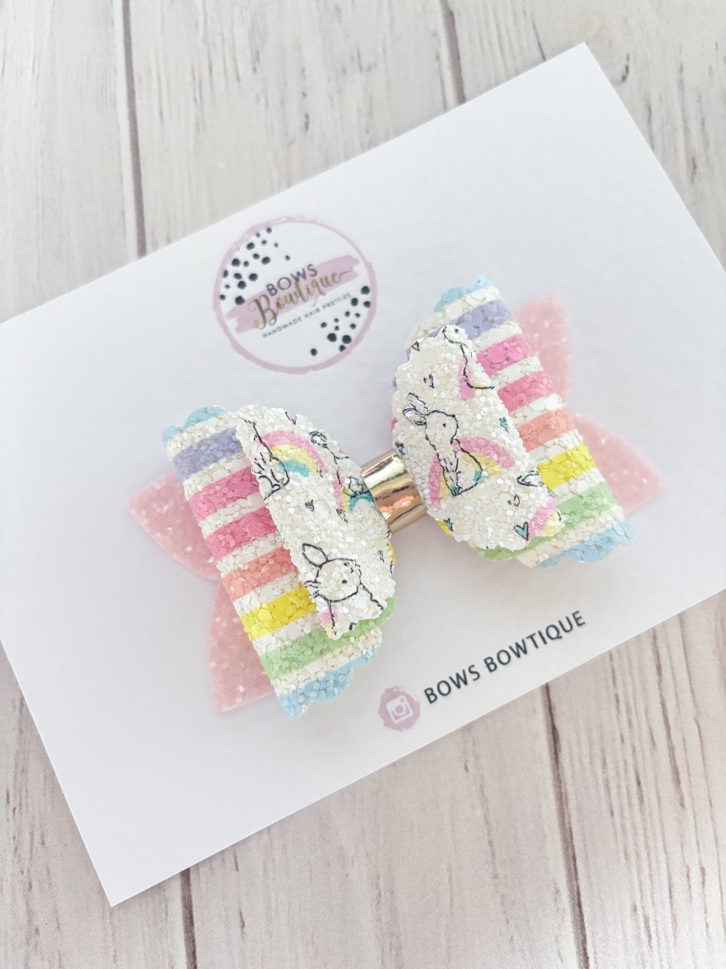 Glitter Easter Bow