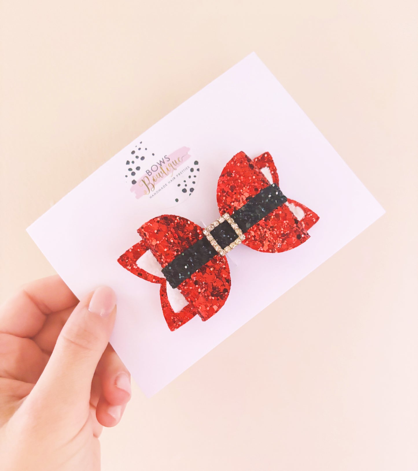 Santa’s Belt Bow