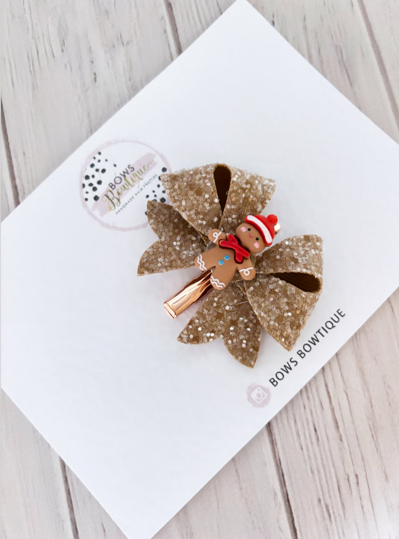 Gingerbread Cookie Bow