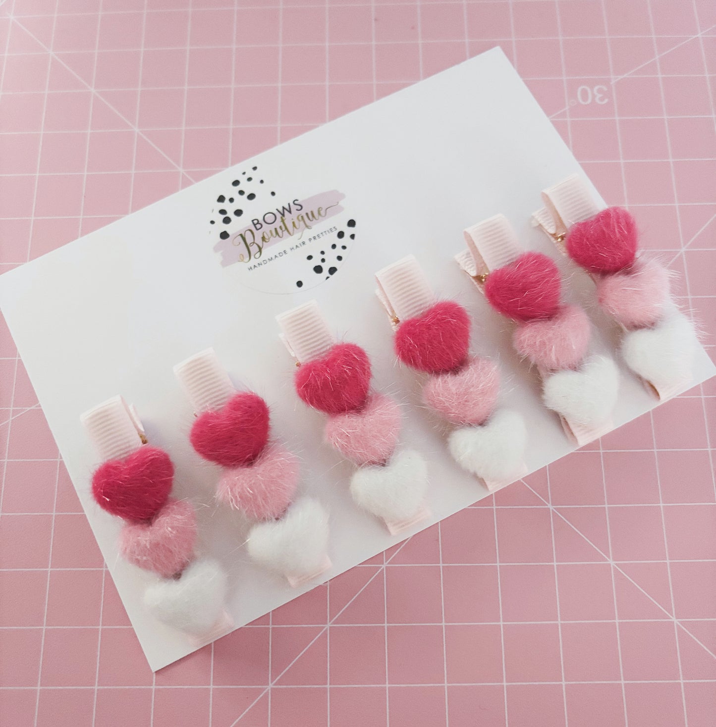 Fluffy Hearts Clip