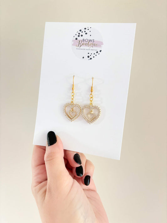 Heart Dangle Earrings