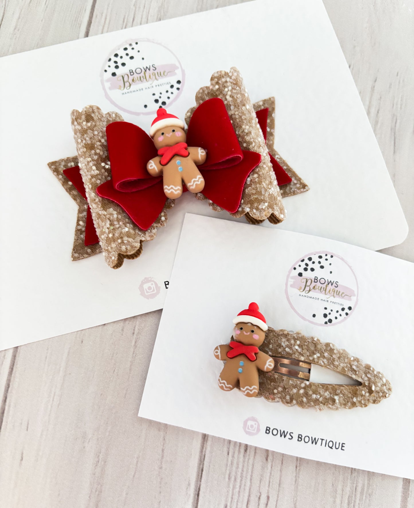 Gingerbread Bow/Snap