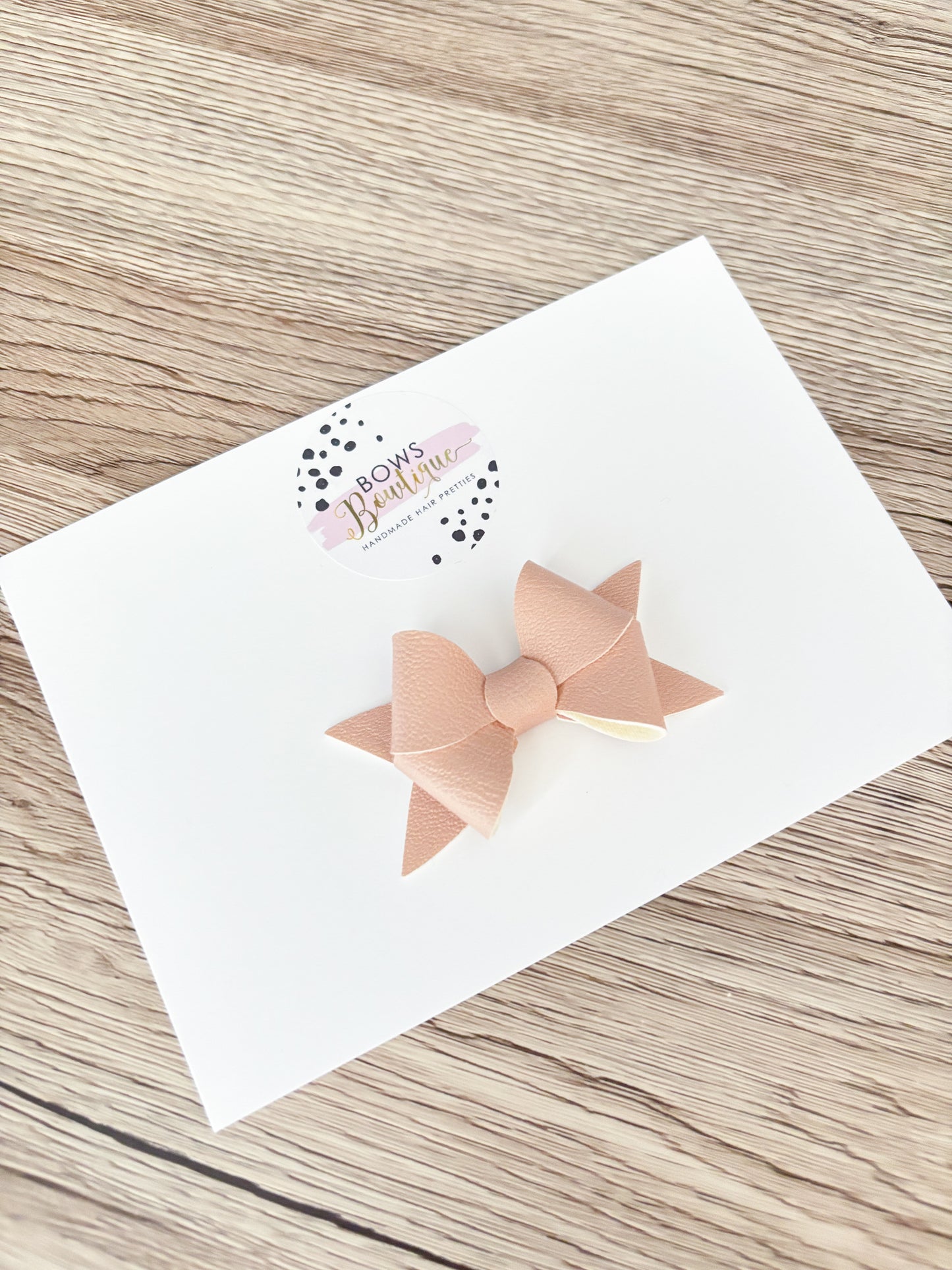 Nude Mini Butterfly Bow