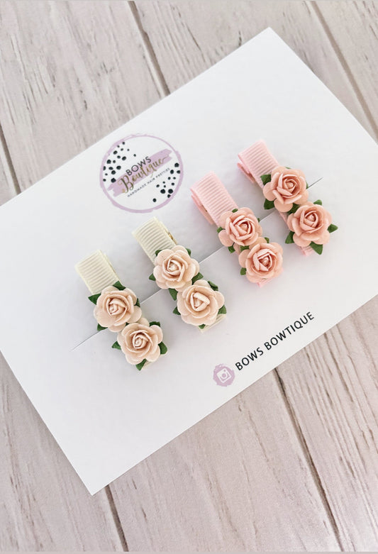 Mini Floral Clips