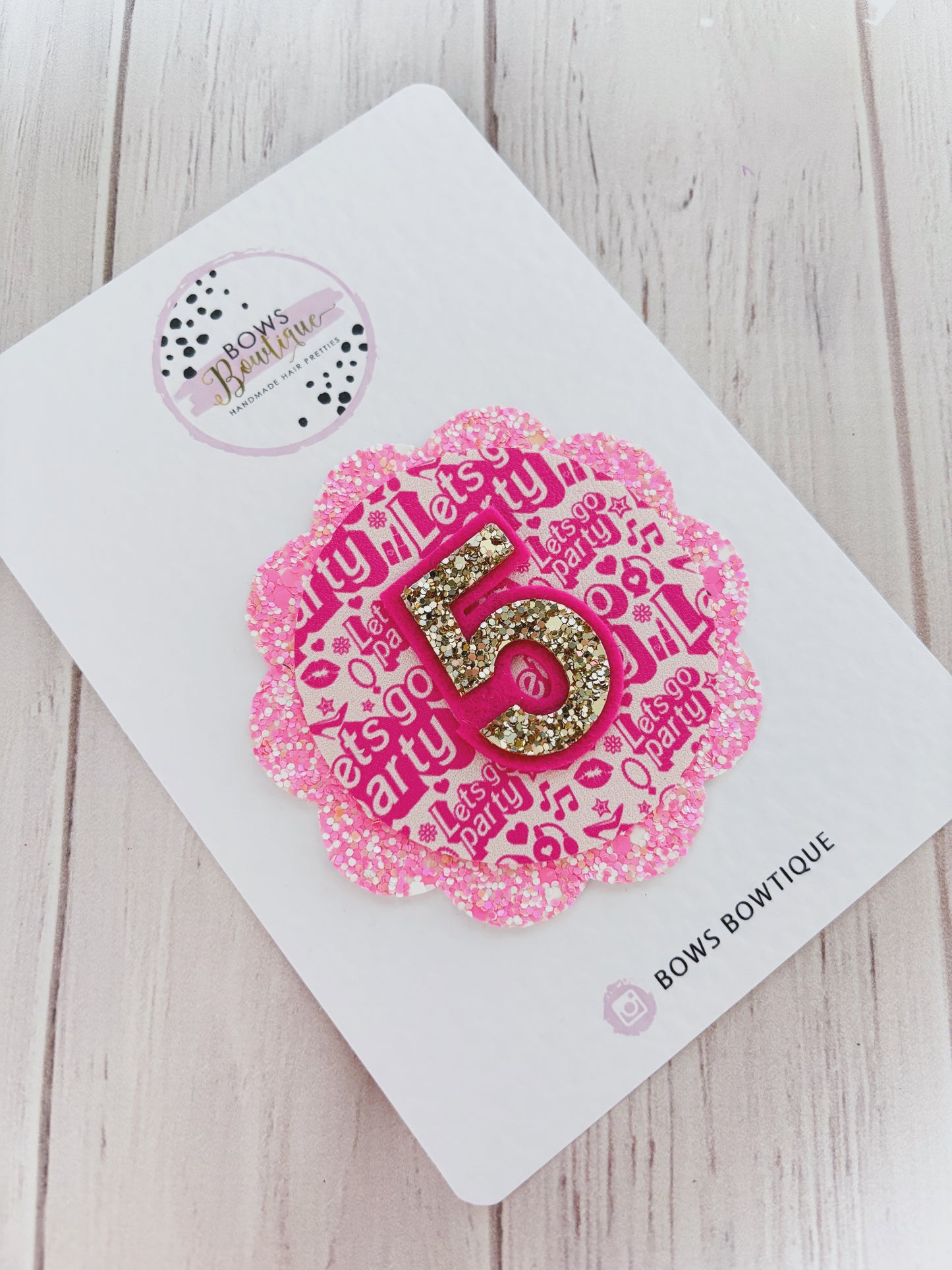 Let’s Party Badge/Bow