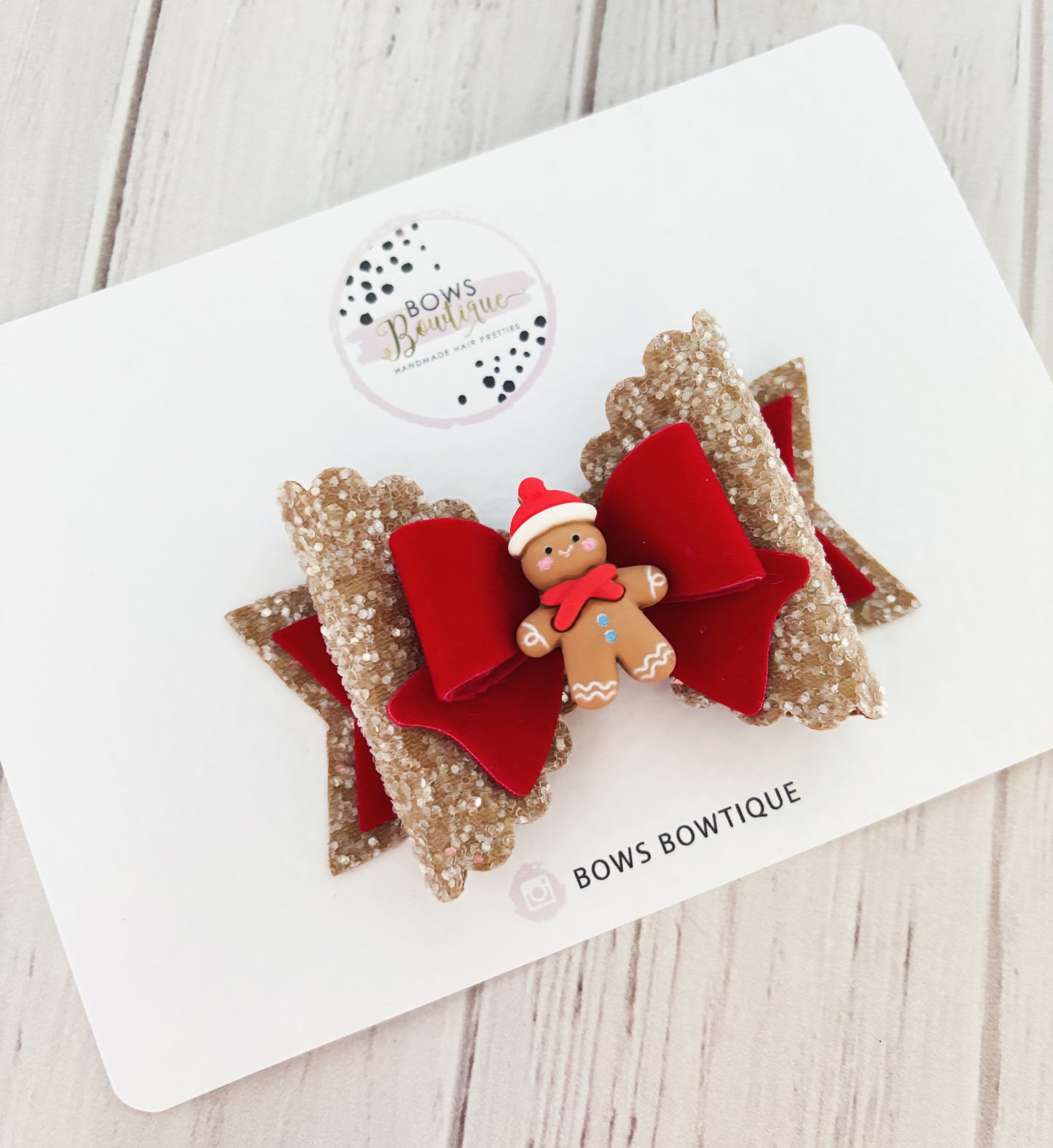 Gingerbread Bow/Snap