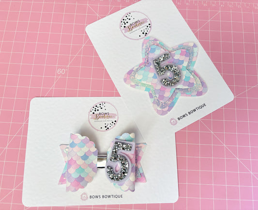 Mermaid Birthday Set/Bow