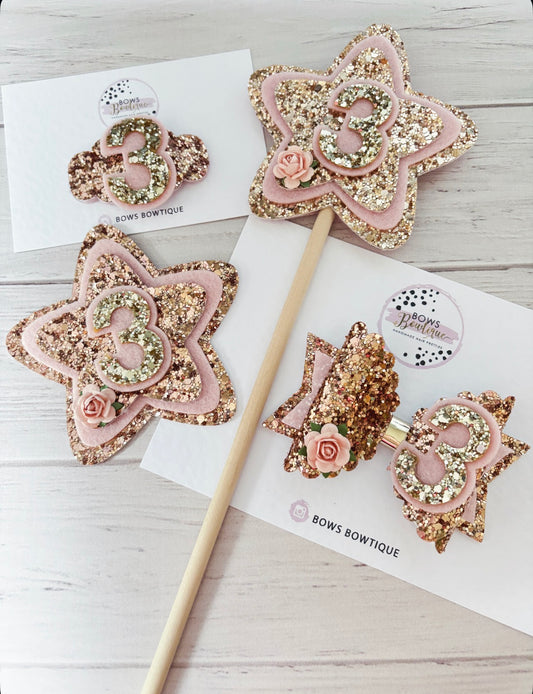 Rose Gold Birthday Set