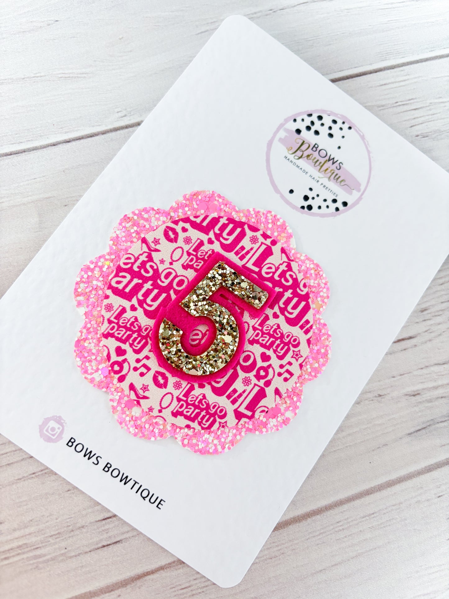 Let’s Party Badge/Bow