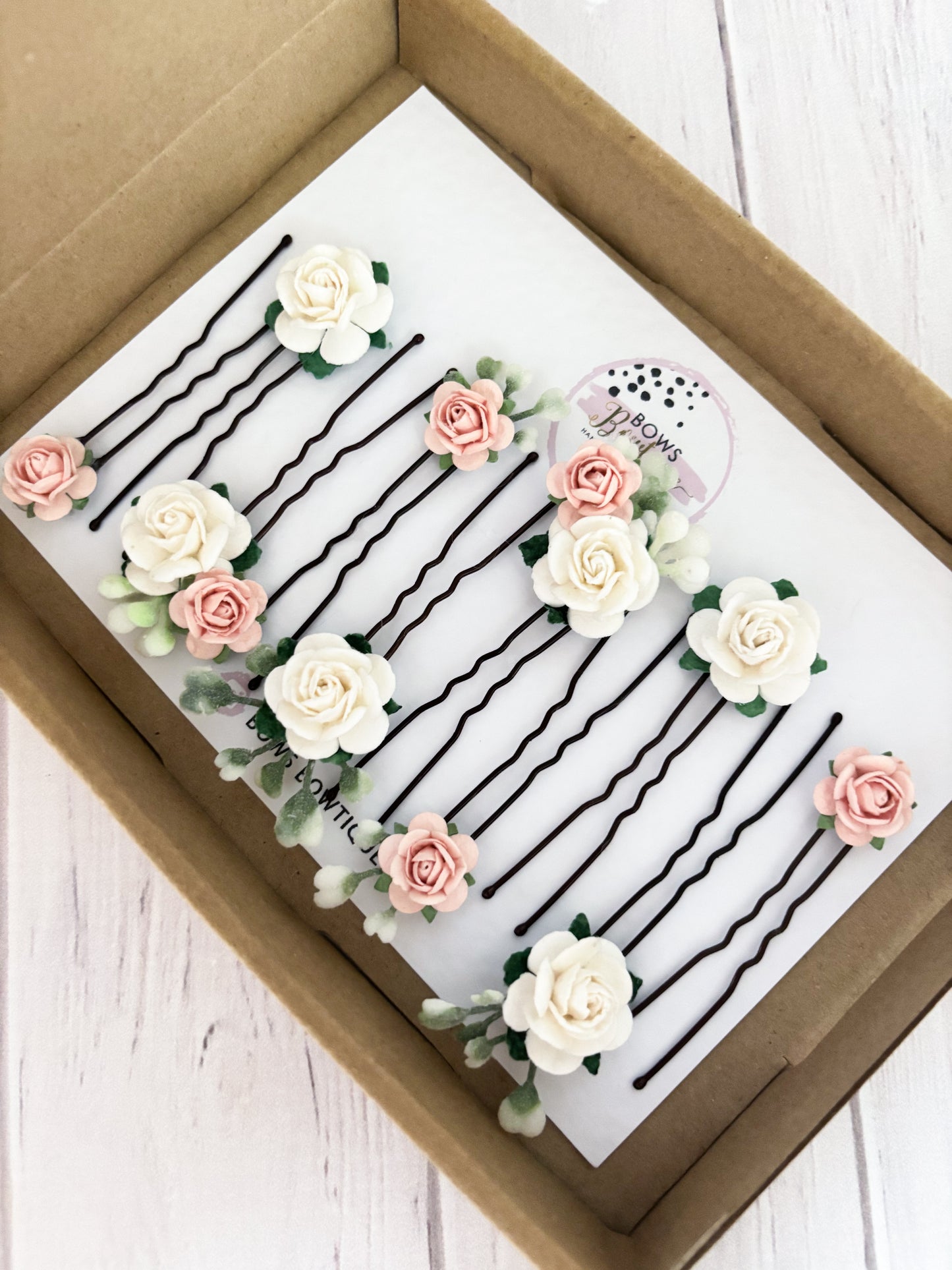 Bridesmaid Floral Hair Pins