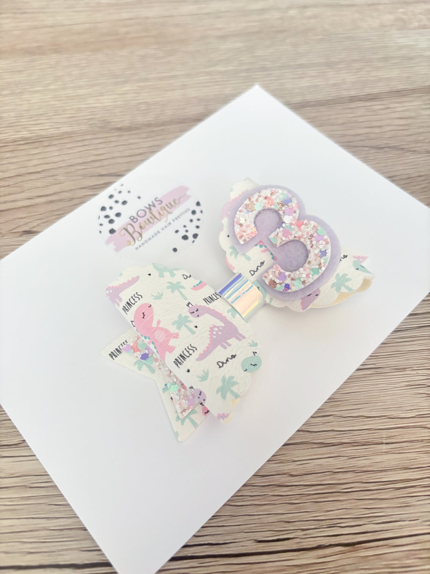 Birthday Dino Bow