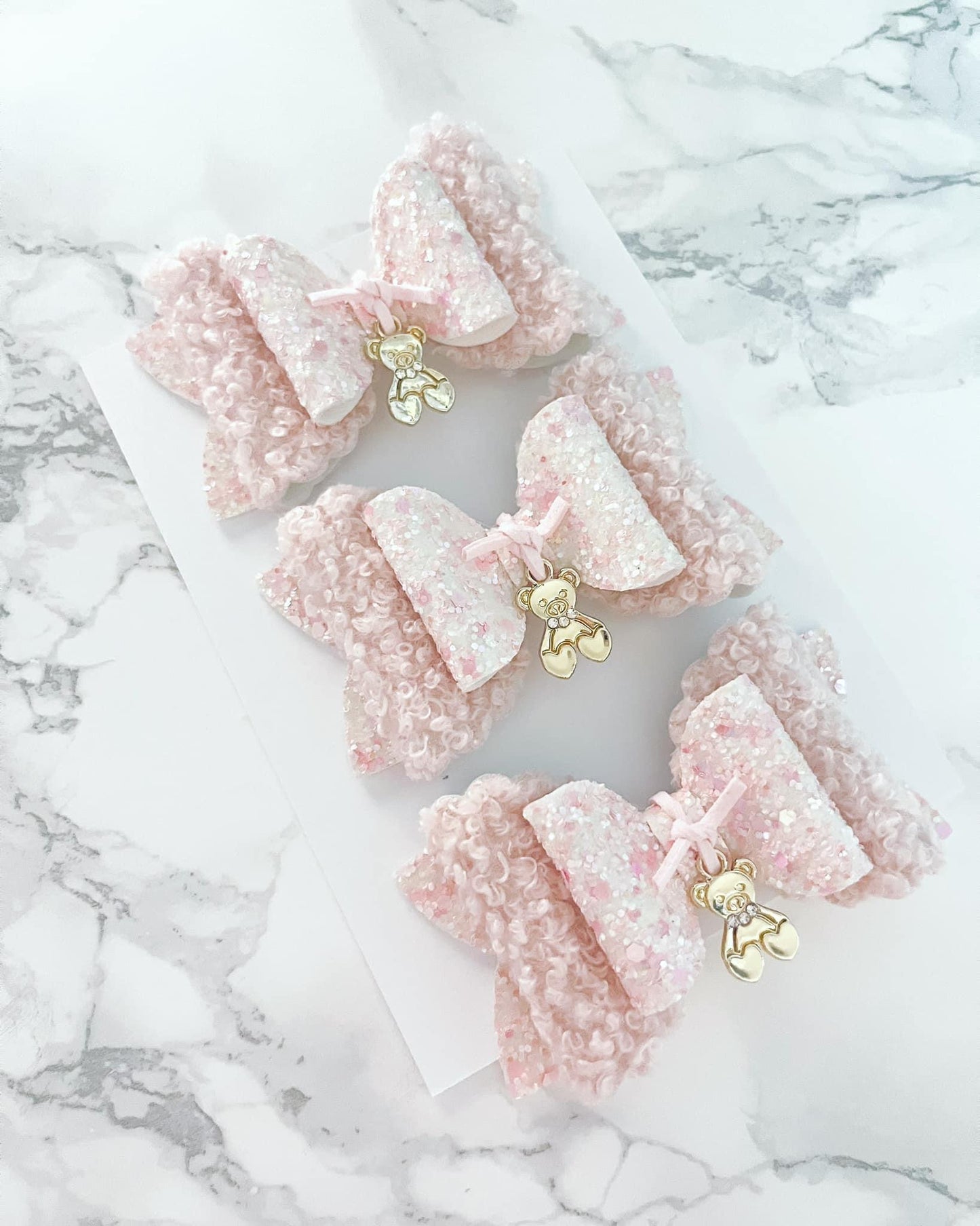 Fluffy Teddy Bear Bow