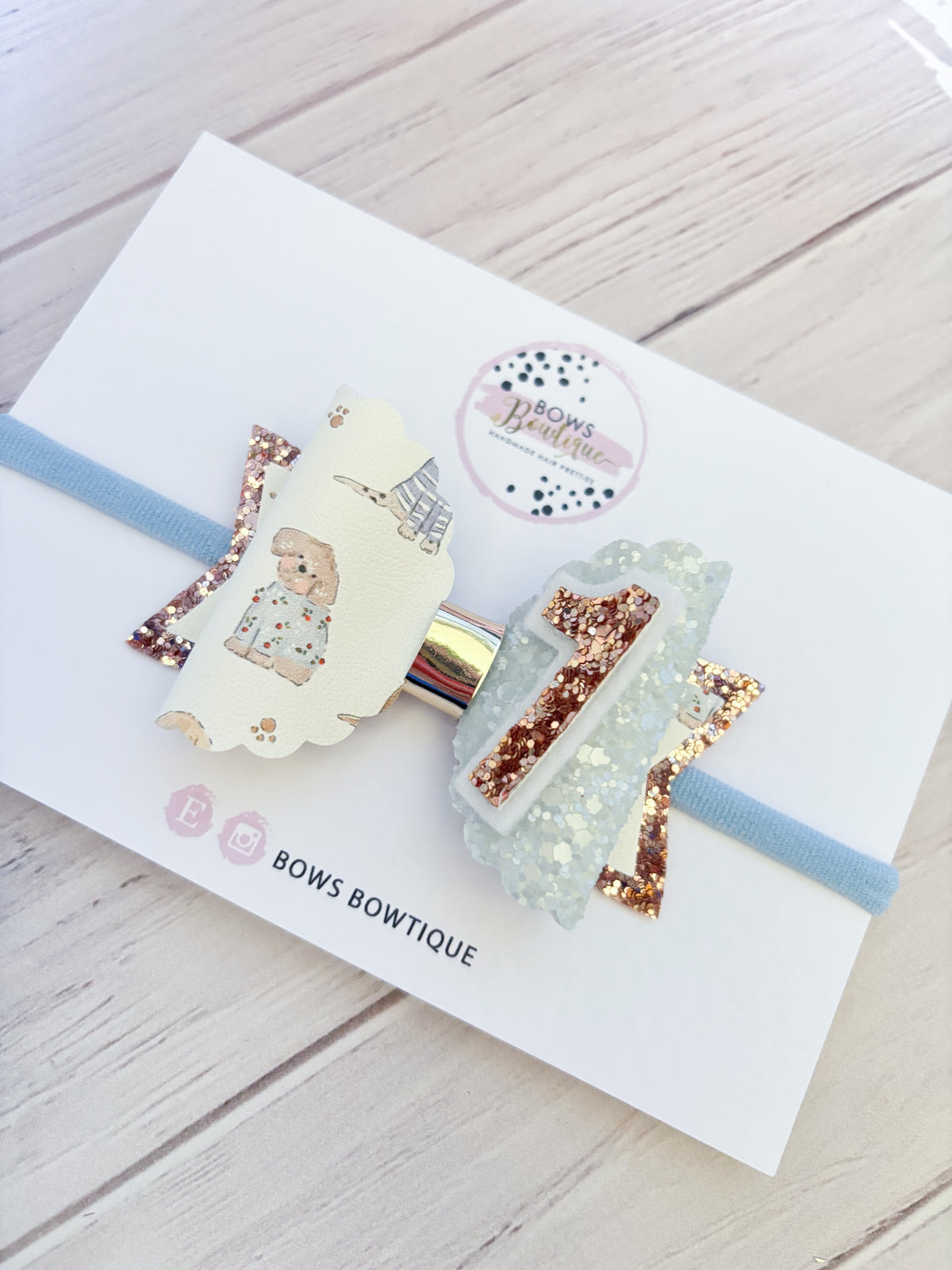 Puppy Birthday Party Bow Set