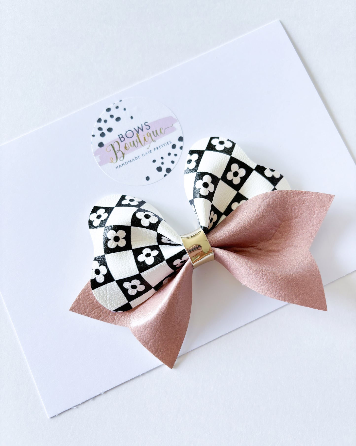 Loveable Checked Bow