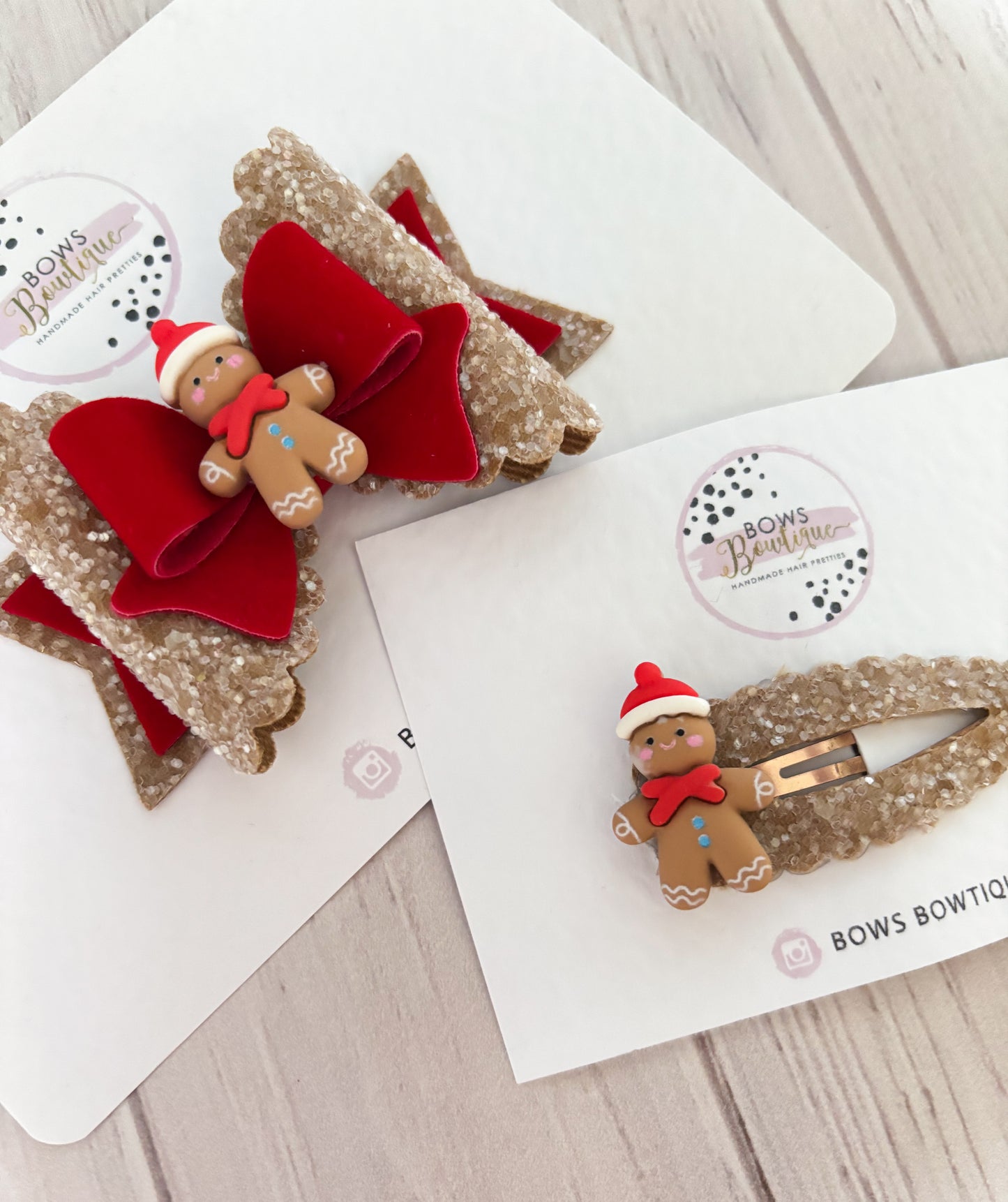 Gingerbread Bow/Snap