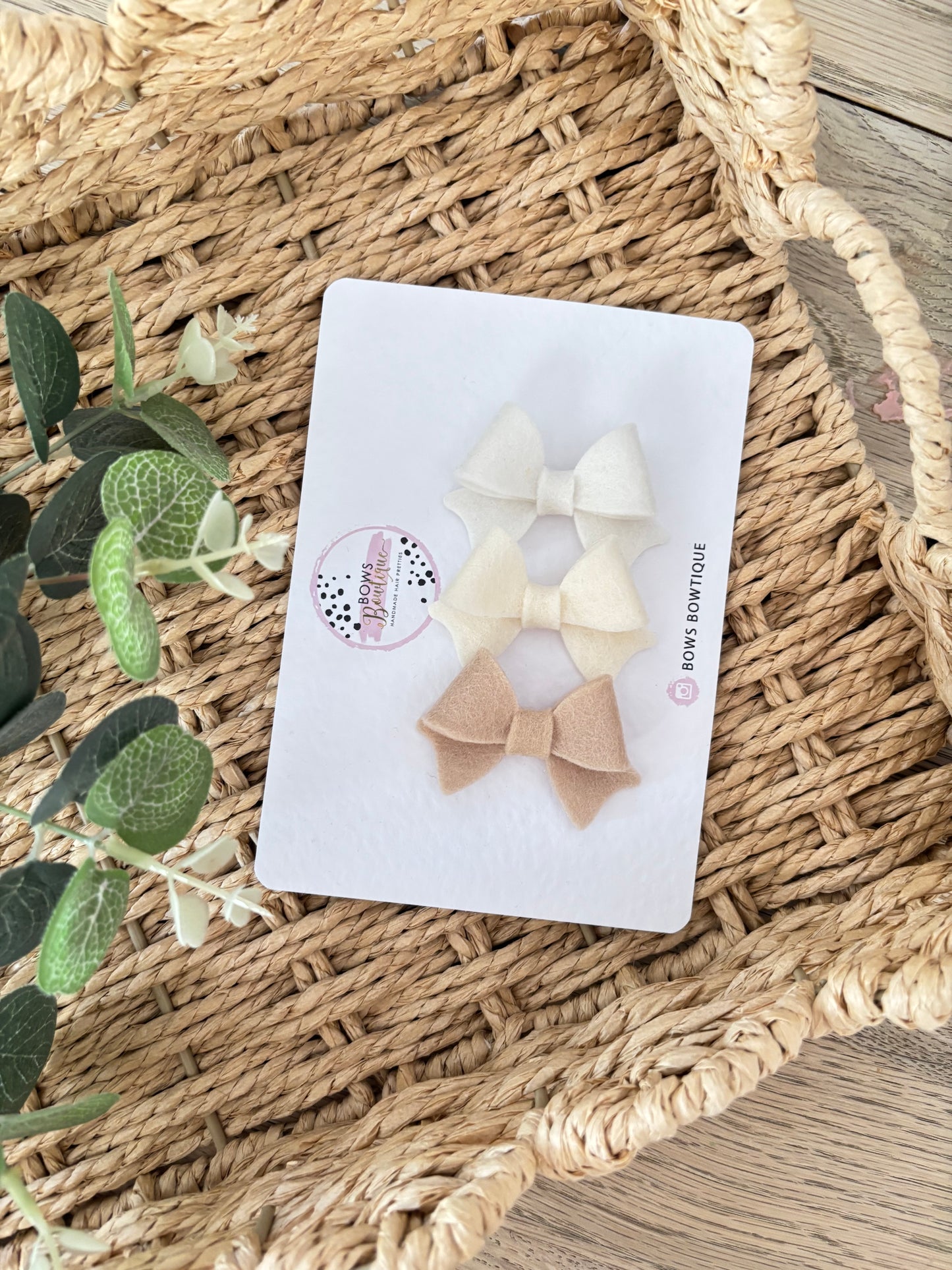 Neutral Baby Bows