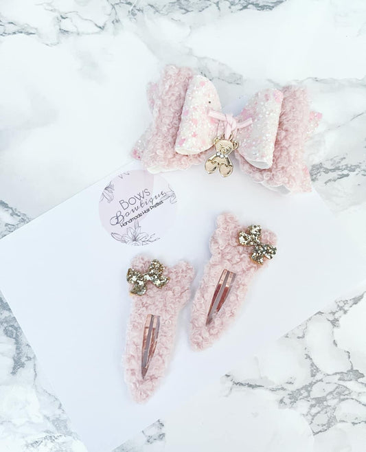Fluffy Teddy Bear Bow