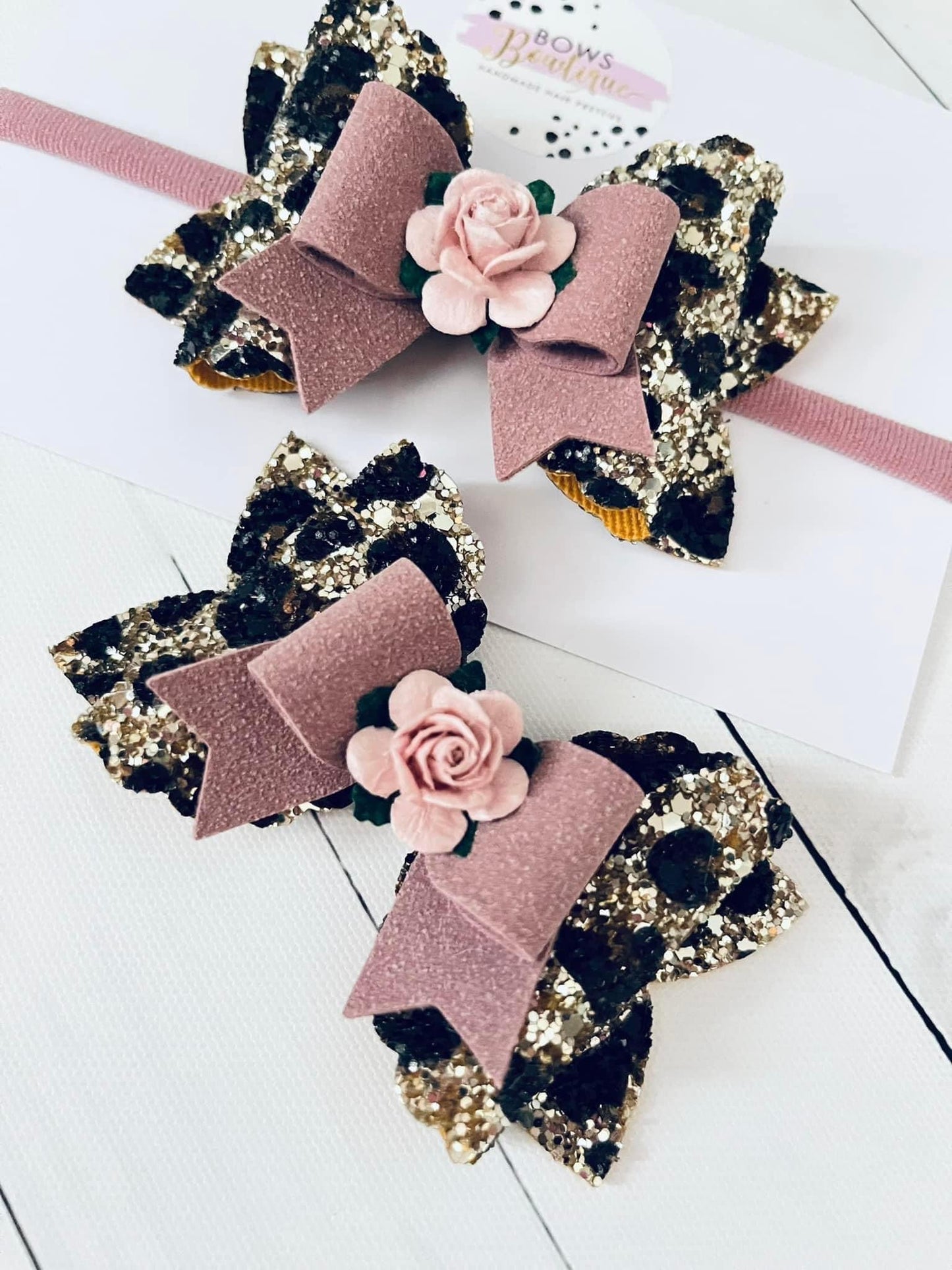 Glitter Leopard Print