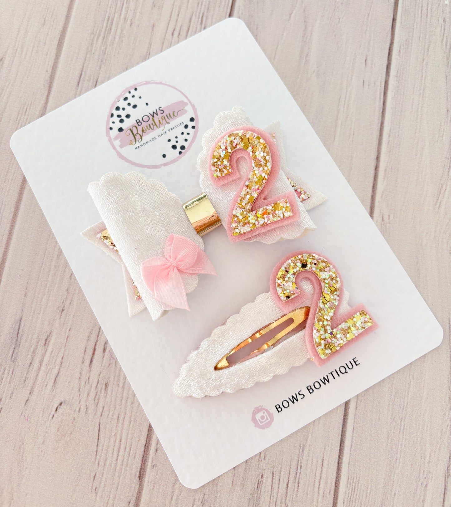White Crushed Velvet Birthday Bow