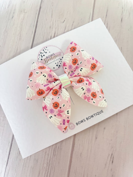 Ghost & Pumpkins Sailor Bow