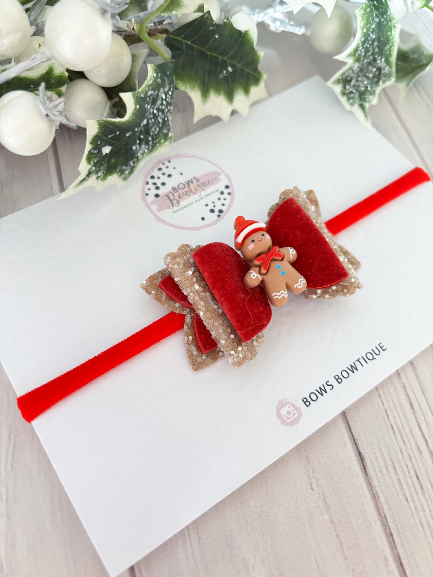 Tiny Gingerbread Bow