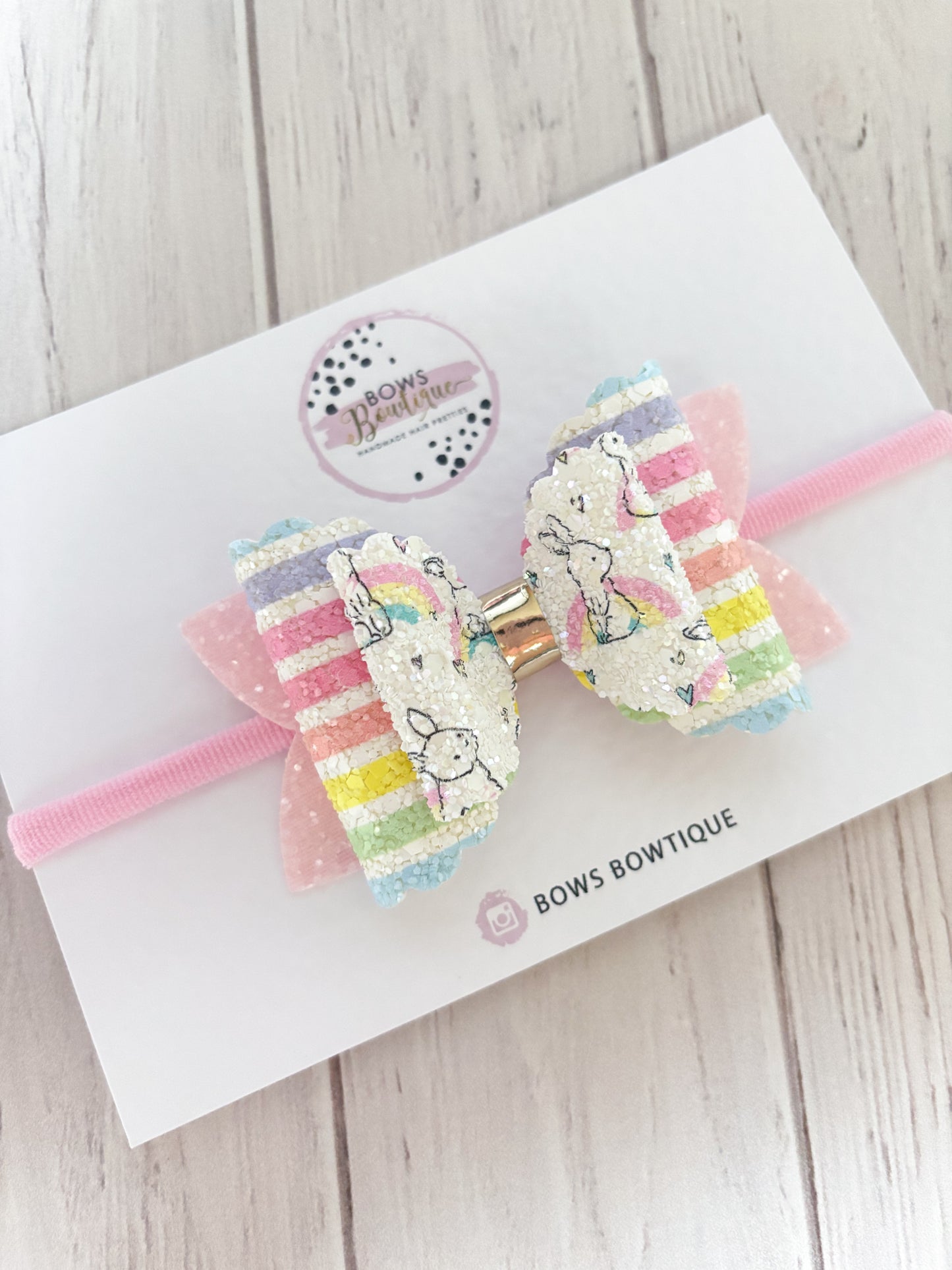 Glitter Easter Bow