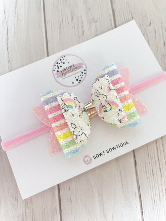 Glitter Easter Bow