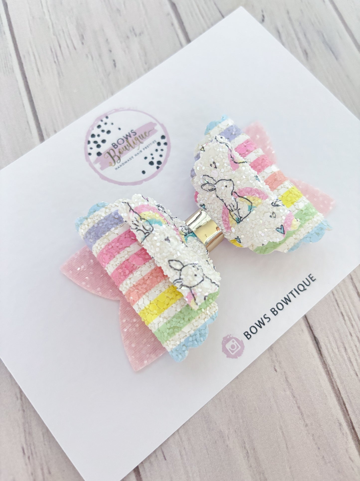 Glitter Easter Bow