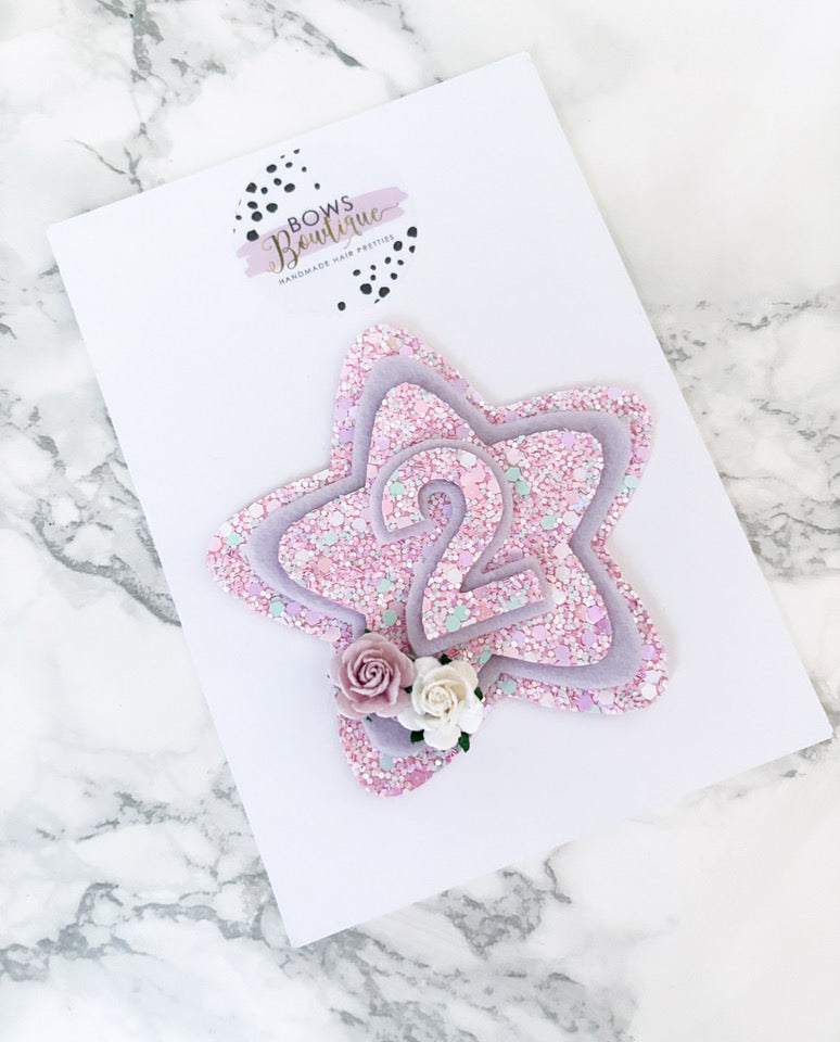 Lilac Surprise Birthday Badge