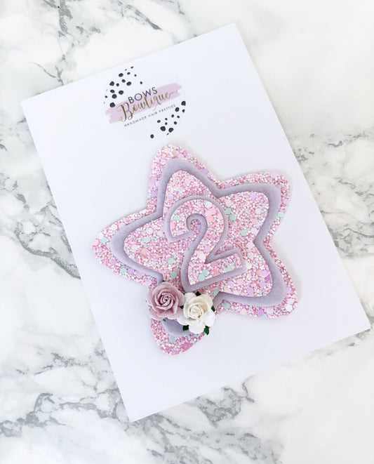 Lilac Surprise Birthday Badge
