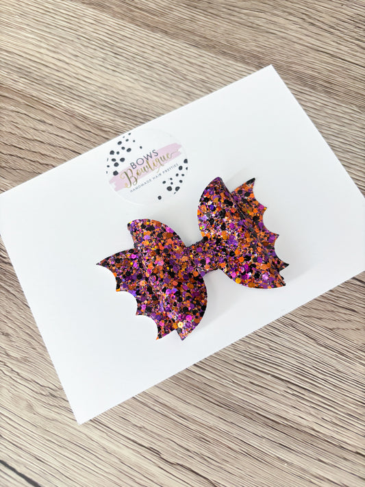 Glitter Bat Bow