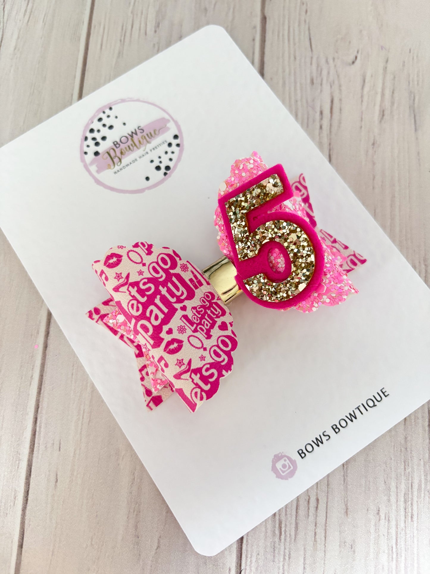 Let’s Party Badge/Bow