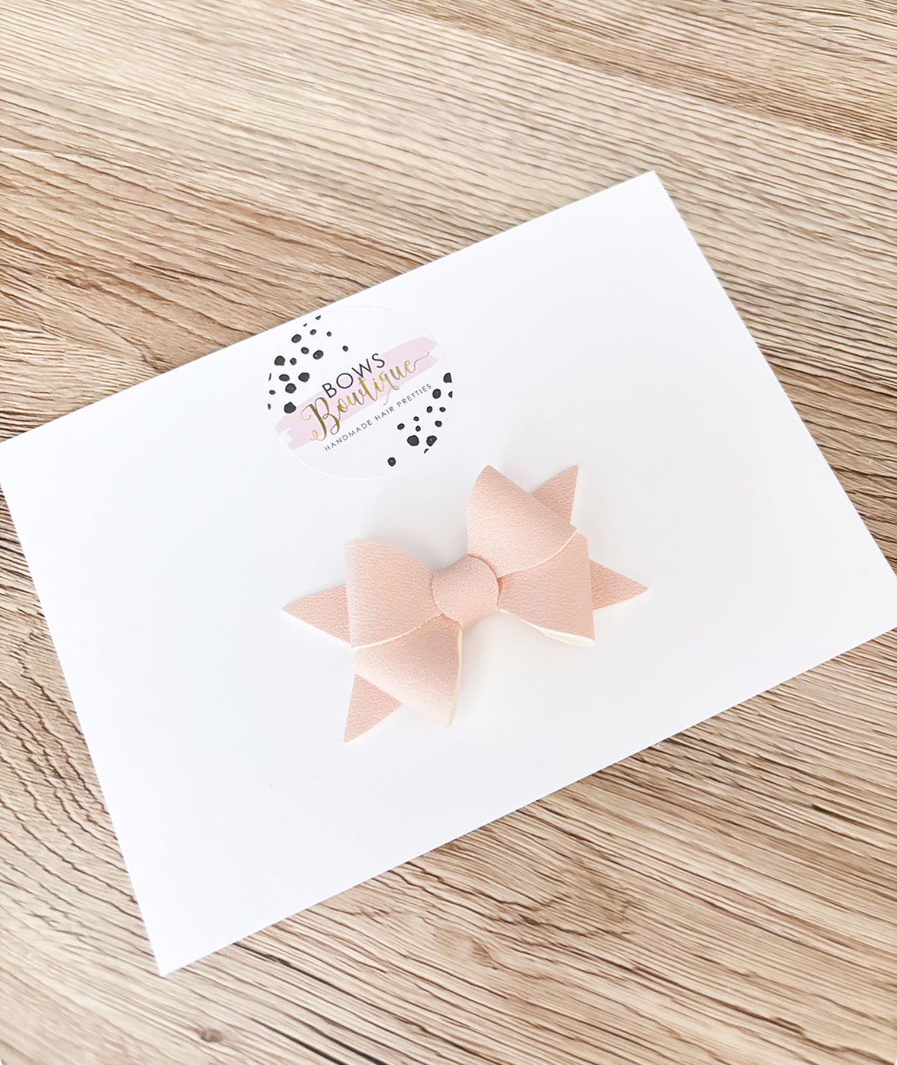 Nude Mini Butterfly Bow