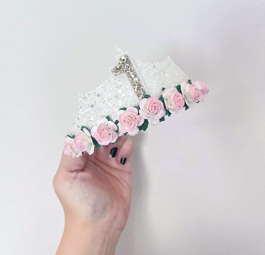 White Birthday Tiara