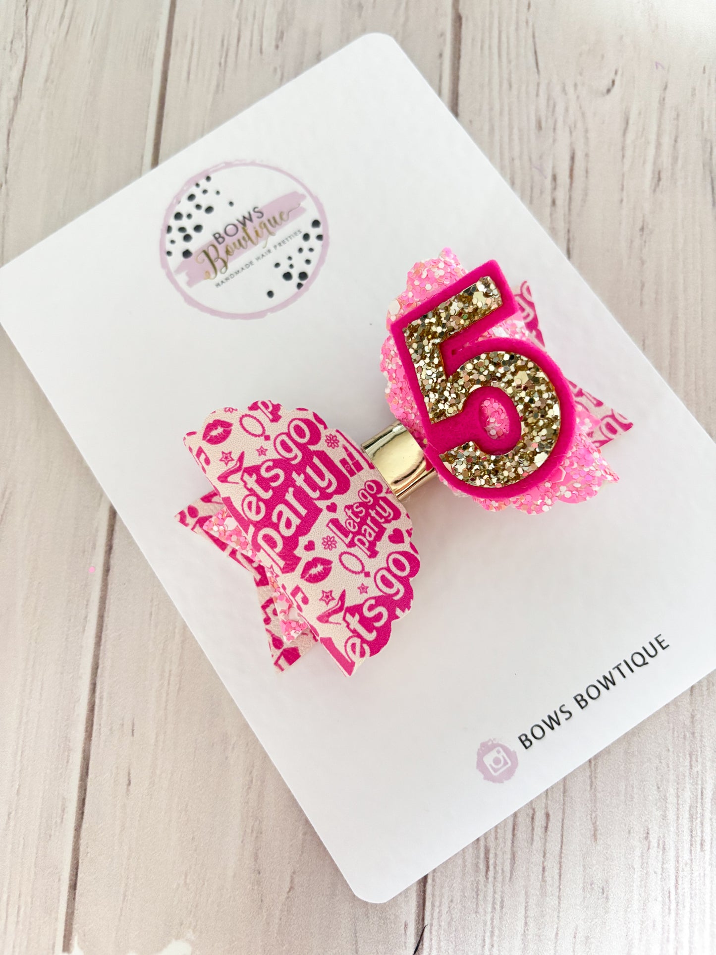 Let’s Party Badge/Bow