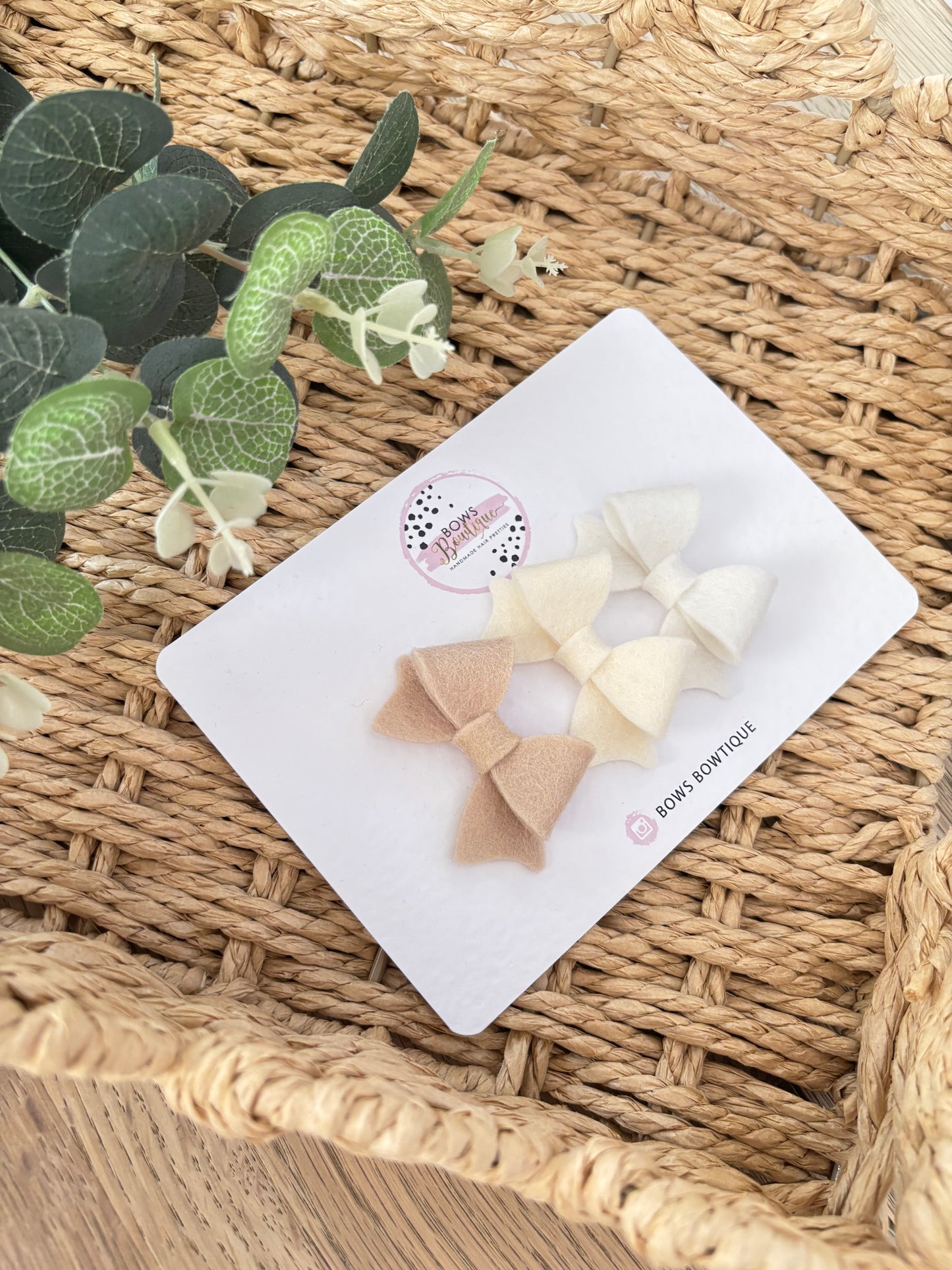 Neutral Baby Bows