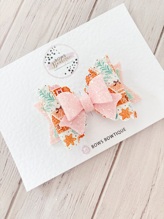 Gingerbread House Bow