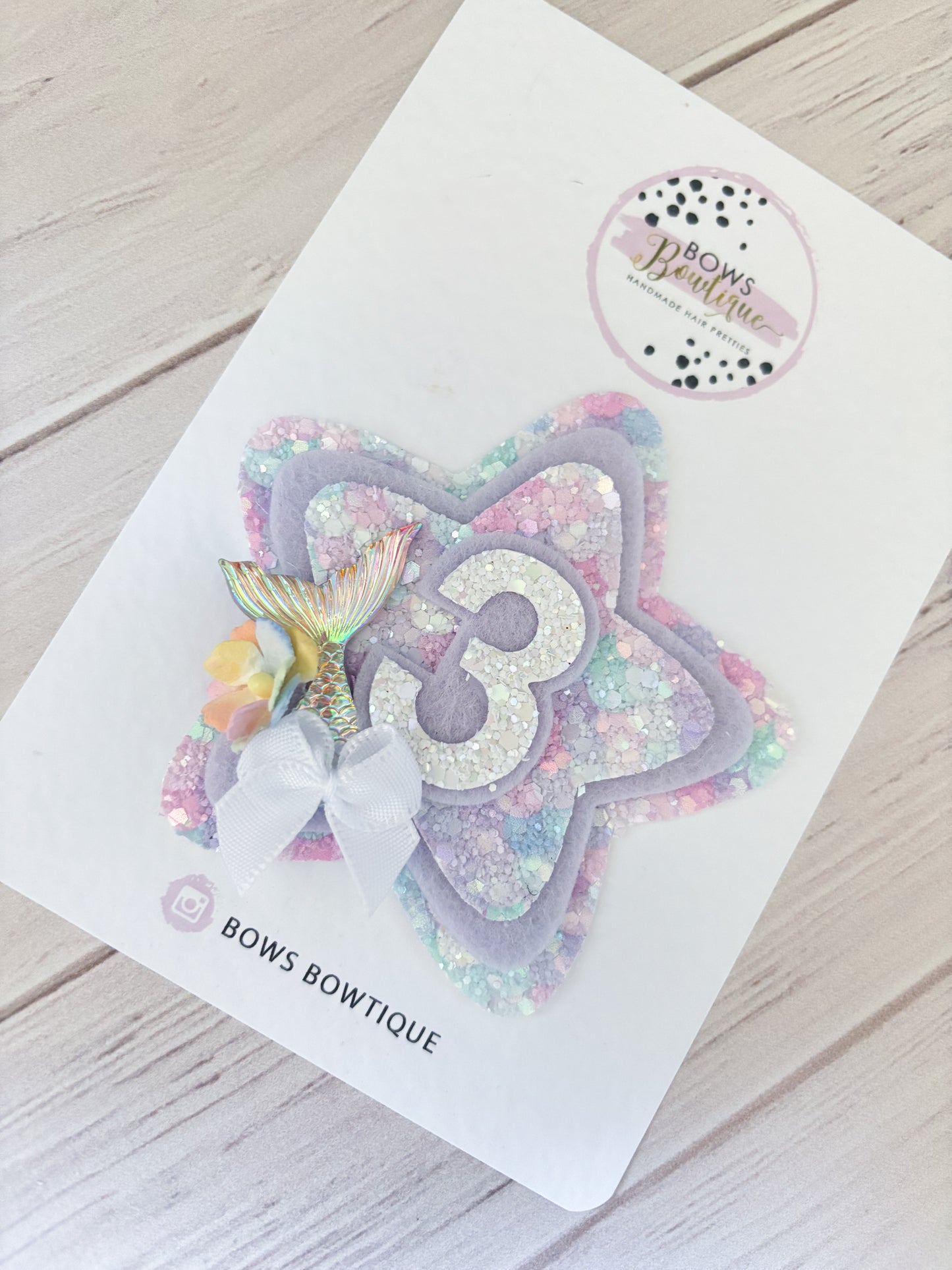 Glitzy Mermaid Badge/Wand