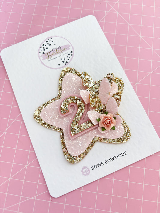Butterfly Birthday Badge