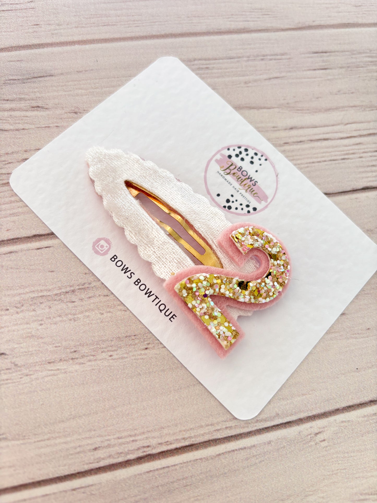 White Crushed Velvet Birthday Bow