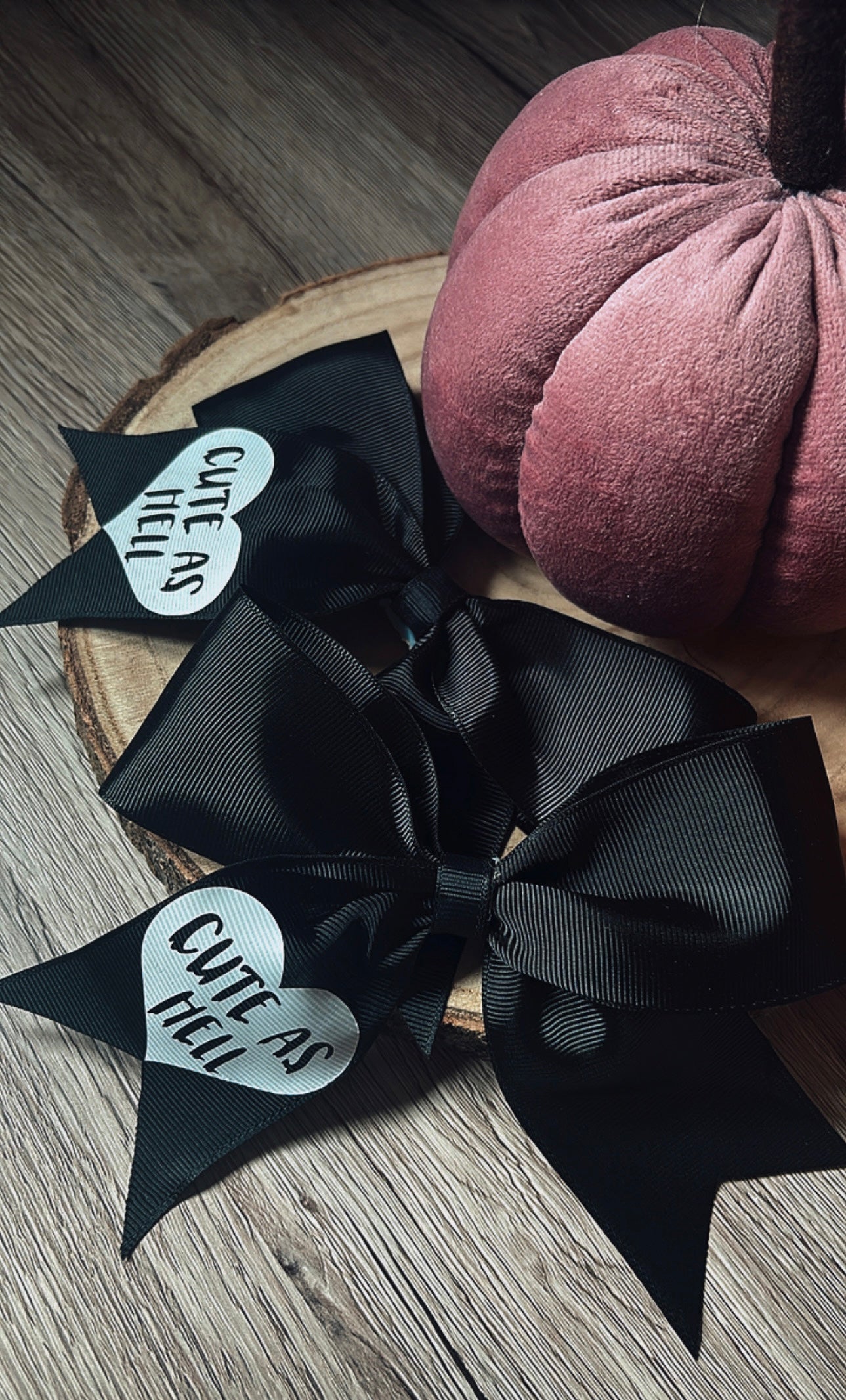 “Cute As Hell” Ribbon Hair Bow