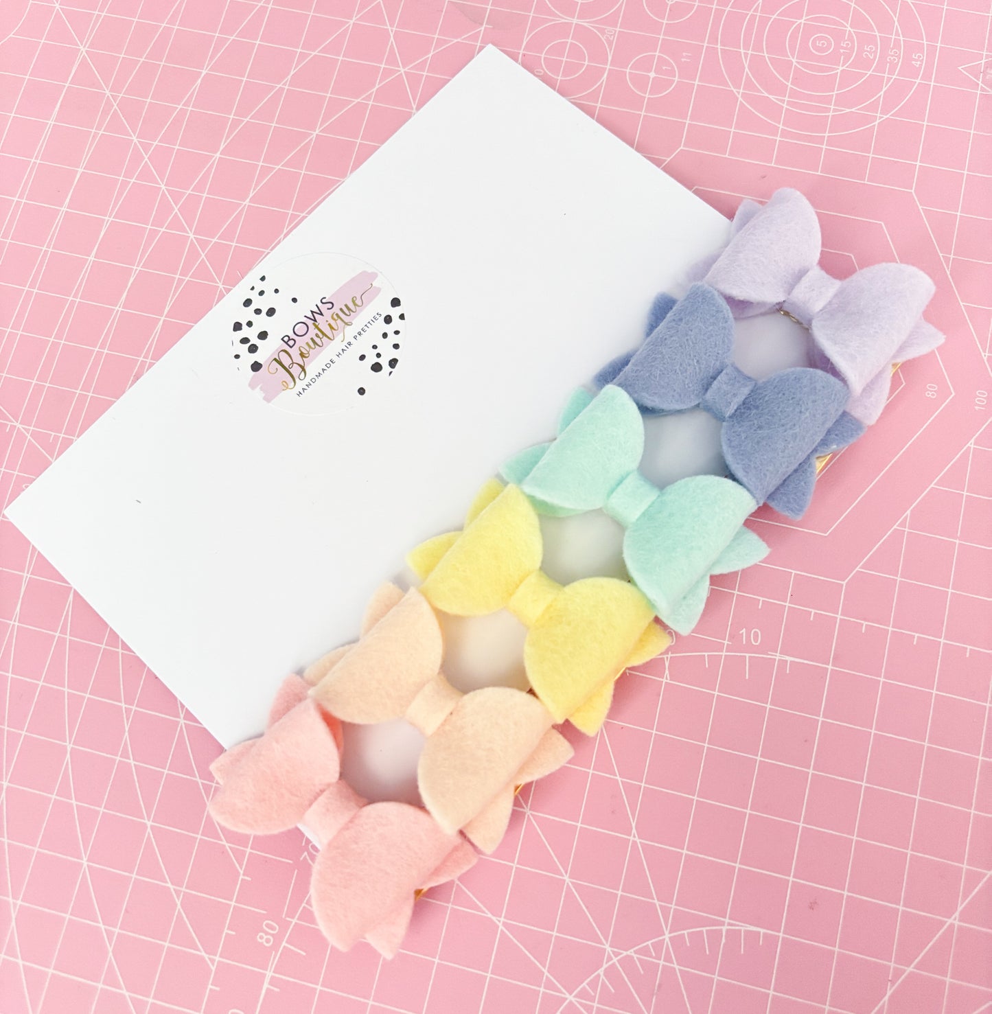 Pastel Rainbow Bows