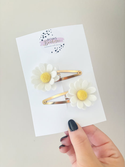 3D Daisy Snap/Clip/Nylon/Bobble