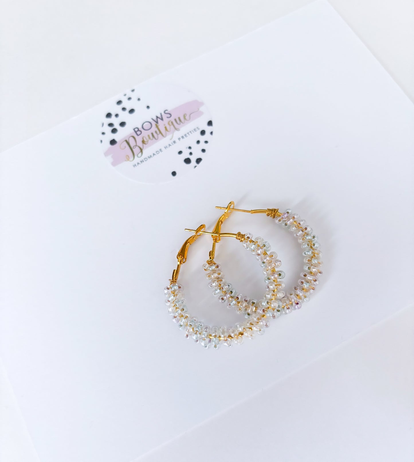 Pastel Macaroon Hoop Earrings