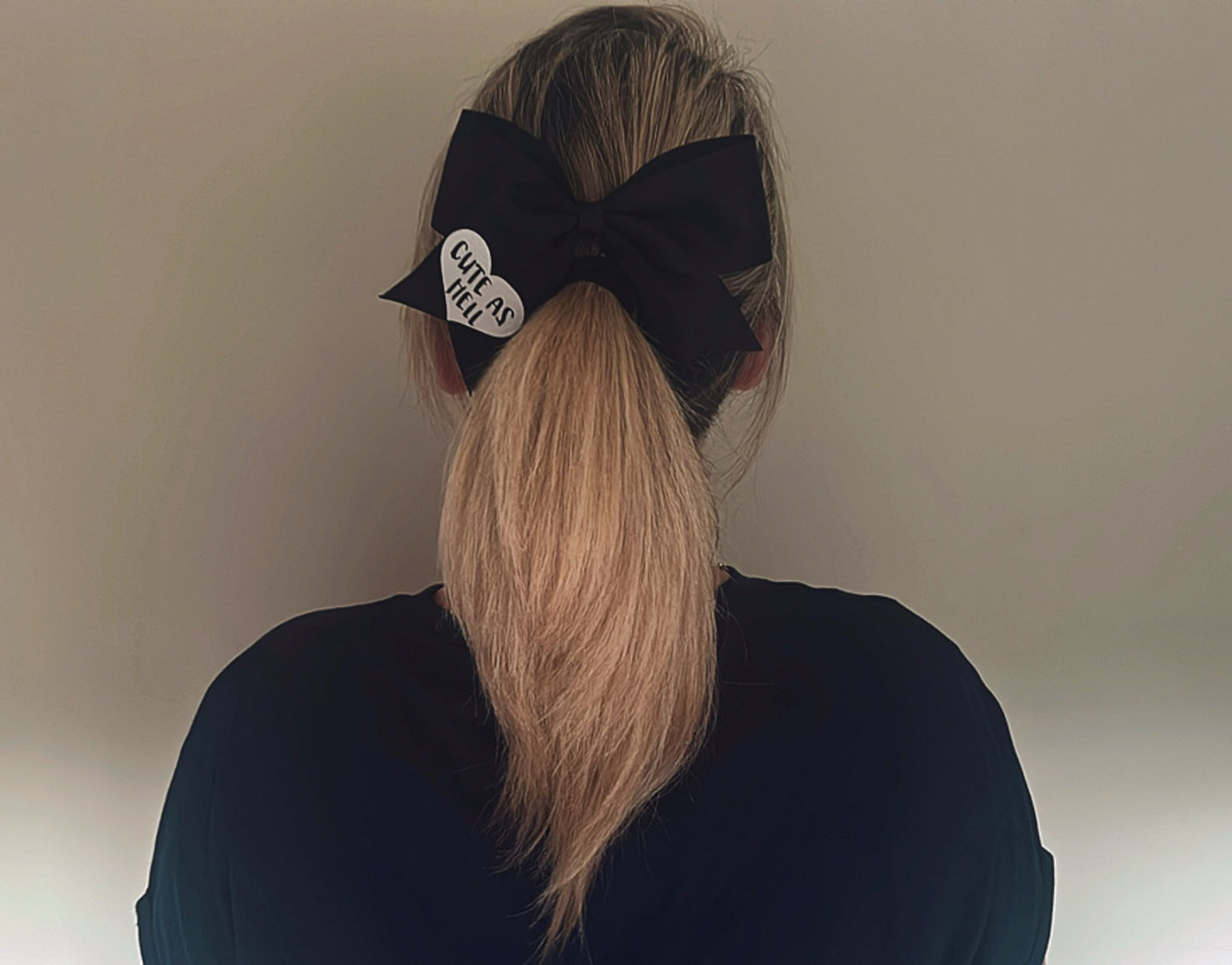 “Cute As Hell” Ribbon Hair Bow