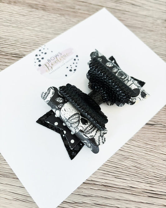 Skull & Moth Bow