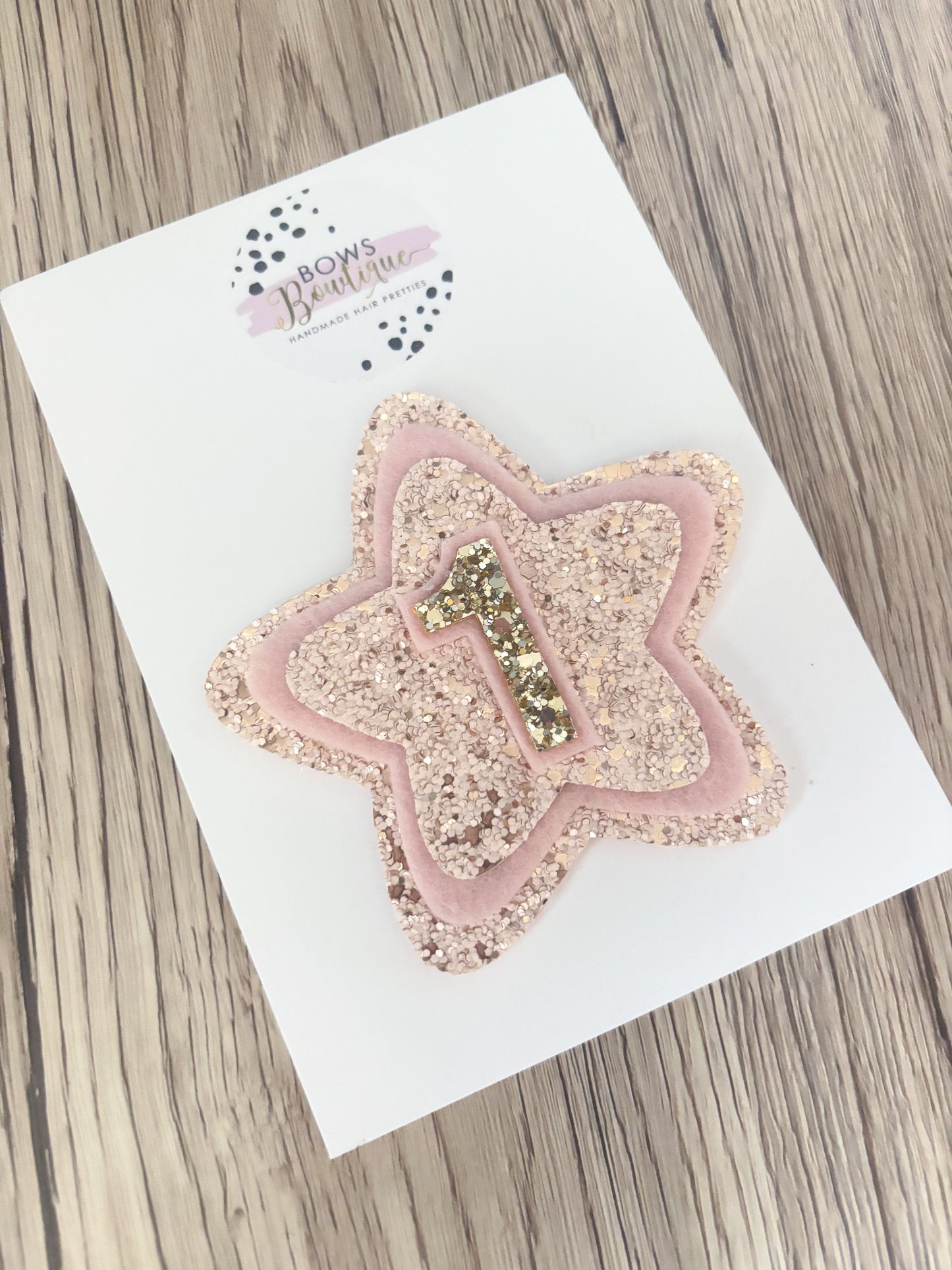 Rose Gold & Pink Birthday Badge/Wand